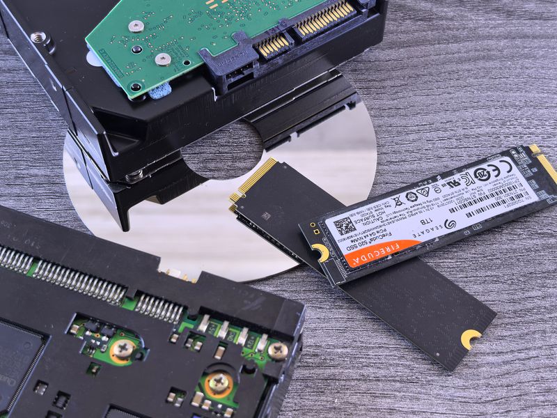 SSD-накопитель и жёсткий диск HDD для апгрейда ноутбука